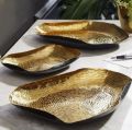 Iron Coated Oval Gold with black Bowls