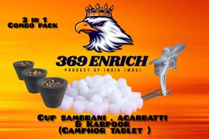 3 in 1 combo, sambrani, agarbatti, camphor