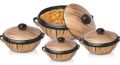 Polished Round Multiple Plastic Insulated Casserole Set