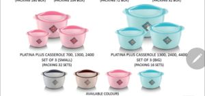 Platina Small & Big Casserole Set of 3 Pcs
